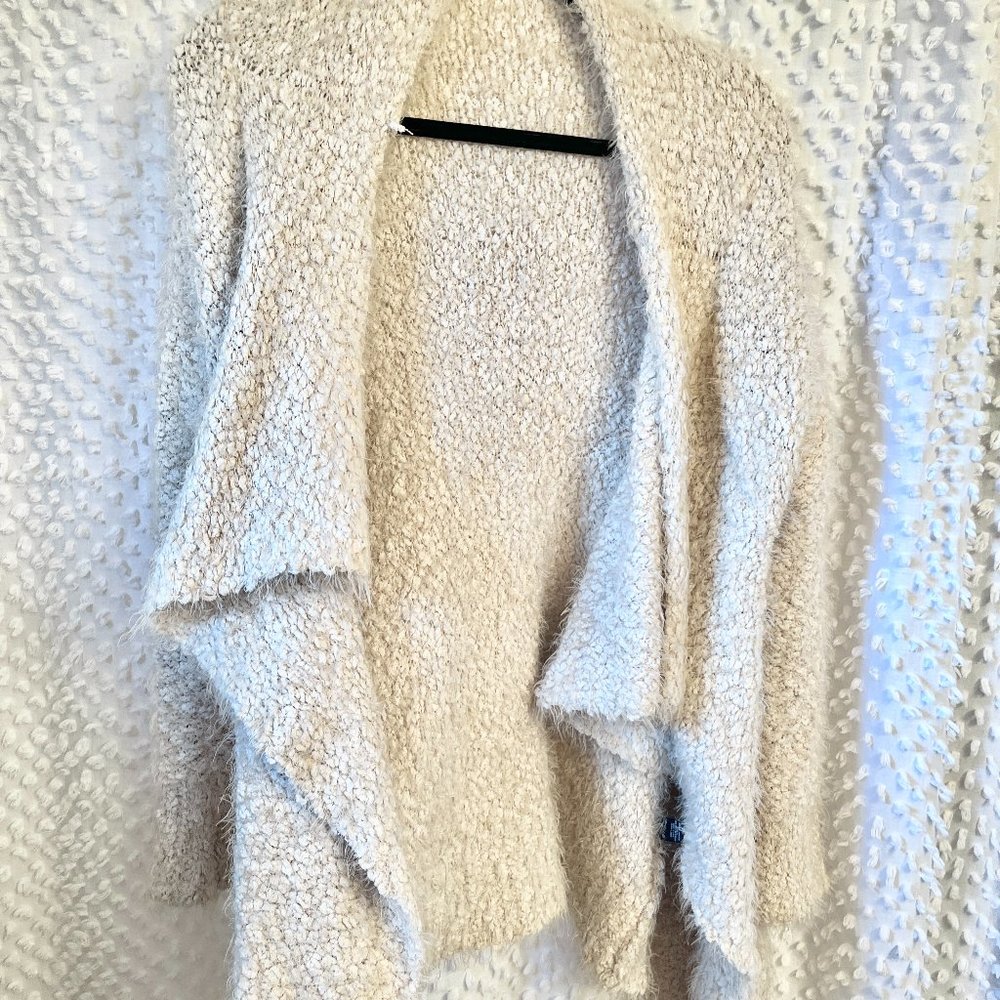 Cream Popcorn Knit Cardigan
